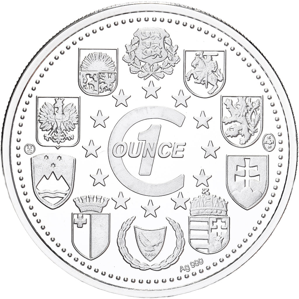 Polonia, 1 Oz, Witaj Europo, Argento, FDC