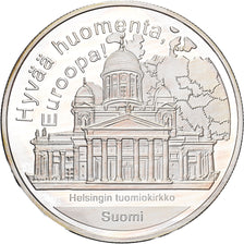 Finland, 1 Oz, Hyvaa Huomenta Euroopa, Silver, MS(65-70)