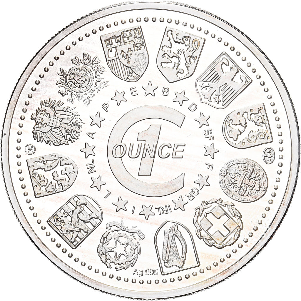 Finland, 1 Oz, Hyvaa Huomenta Euroopa, Silver, MS(65-70)