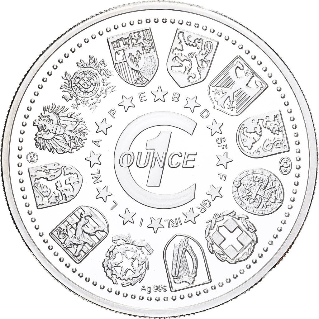 Espagne, 1 Once, Buenos Dias Europa, Argent, FDC