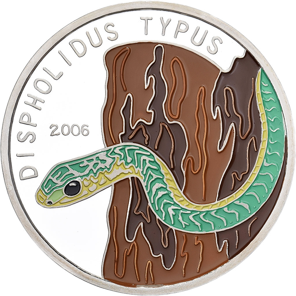 Togo, 1000 Francs, Dispholidus Typus, 2006, CIT, Proof, Silver, MS(65-70)