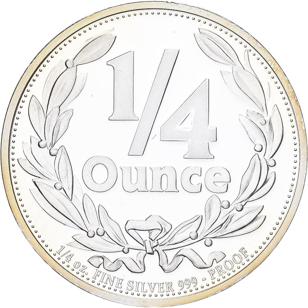 China, 1/4 once, Plata, FDC