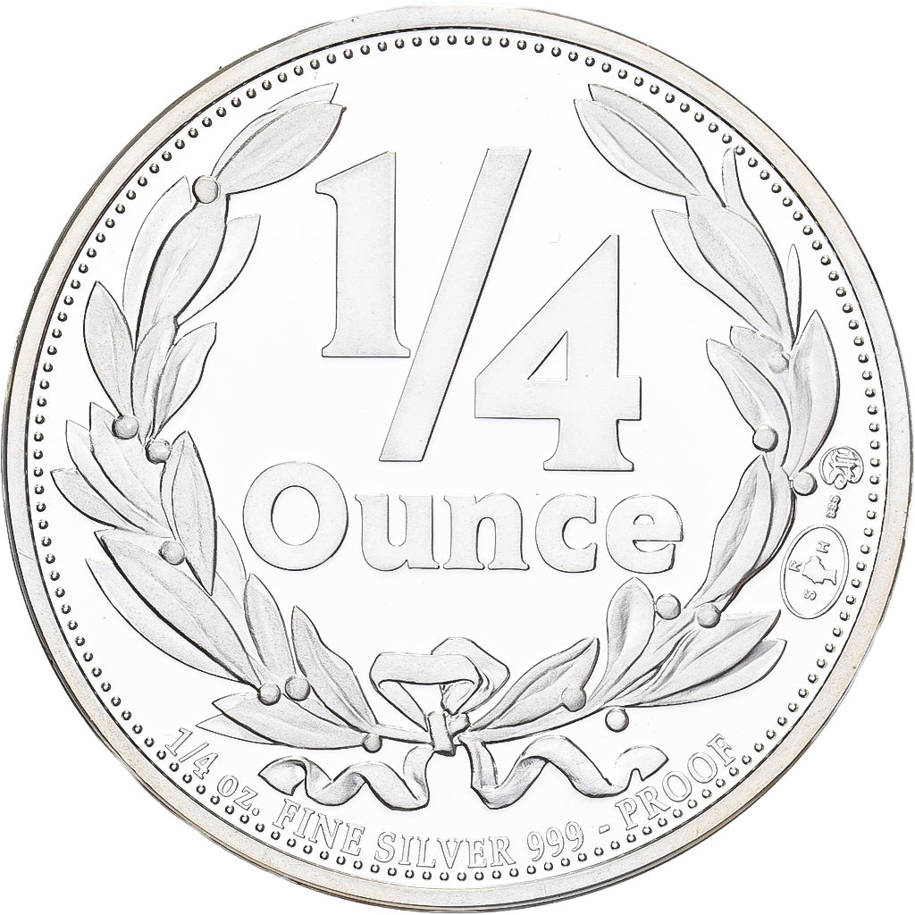Maleisië, 1/4 once, Zilver, FDC
