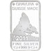 Switzerland, 1/2 Onza, 1/2 Troy Ounce of Silver, Gravura, 2011, Silver