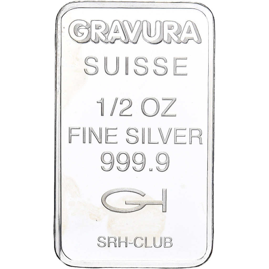 Switzerland, 1/2 Onza, 1/2 Troy Ounce of Silver, Gravura, 2011, Silver