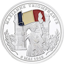 France, Medal, Seconde Guerre Mondiale, Marianne Triomphante, Silver, MS(63)