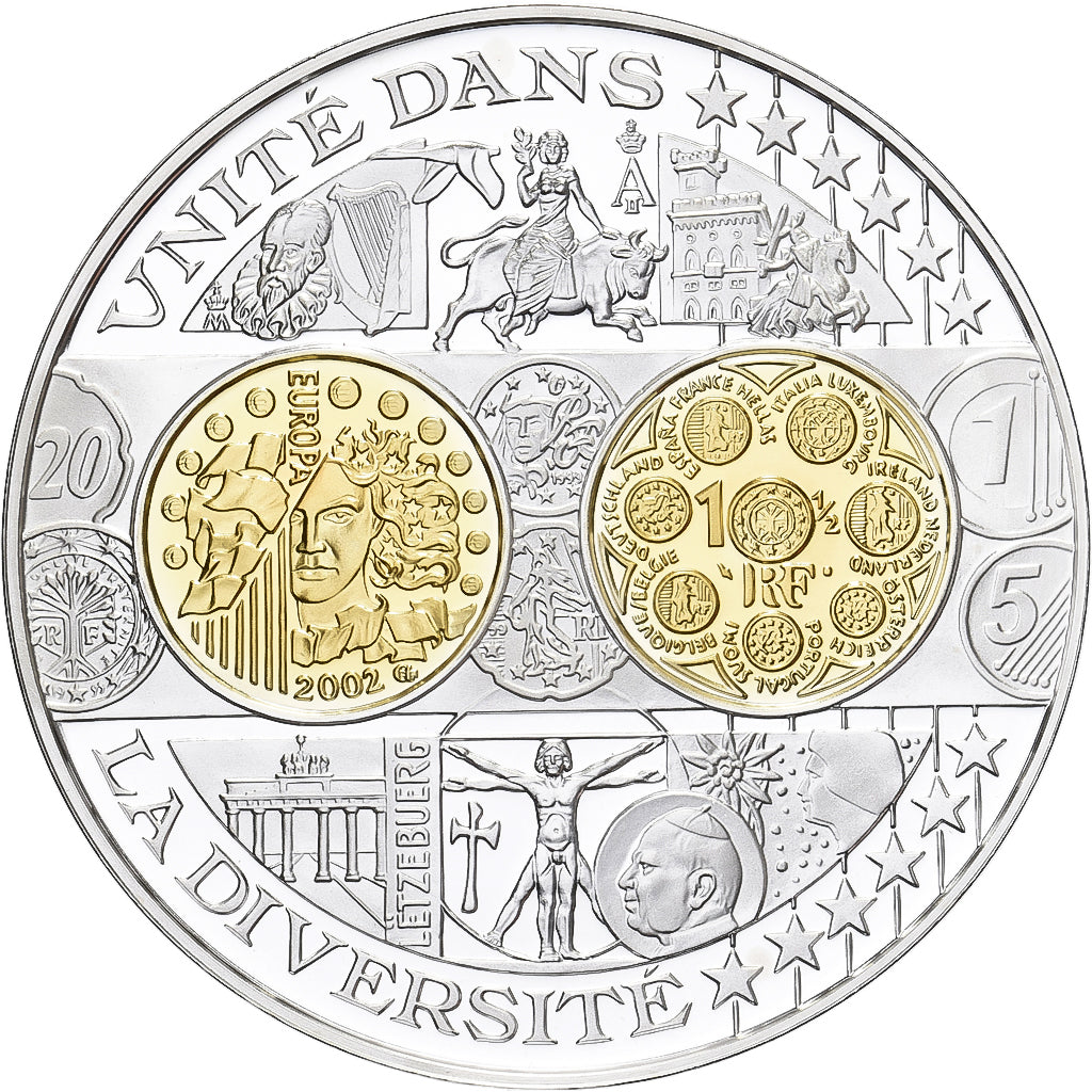 France, Medal, Histoire Monétaire, Unité dans la Diversité, Silver, MS(63)