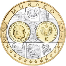 Monaco, medal, Europe, Rainier III, 2002, Srebro, MS(64)
