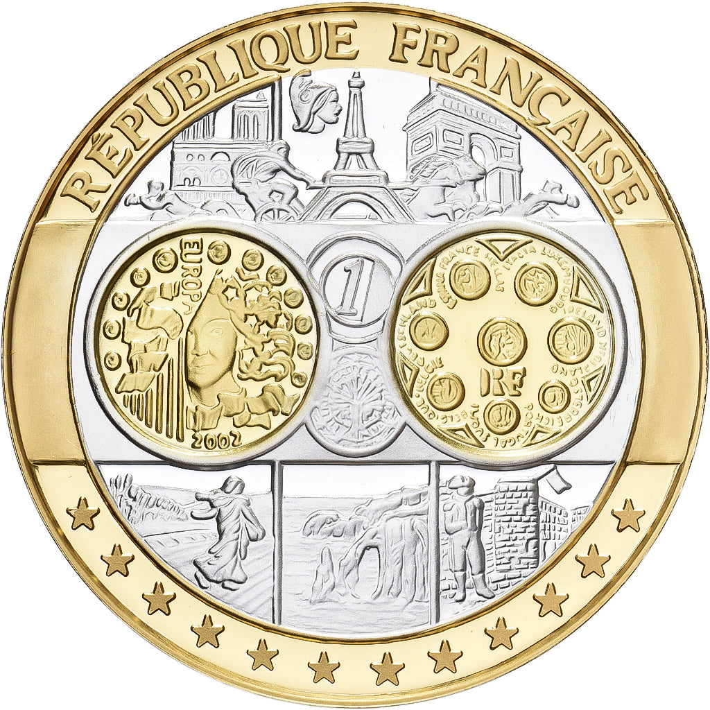 France, Medal, Europe, République Française, Silver, MS(64)