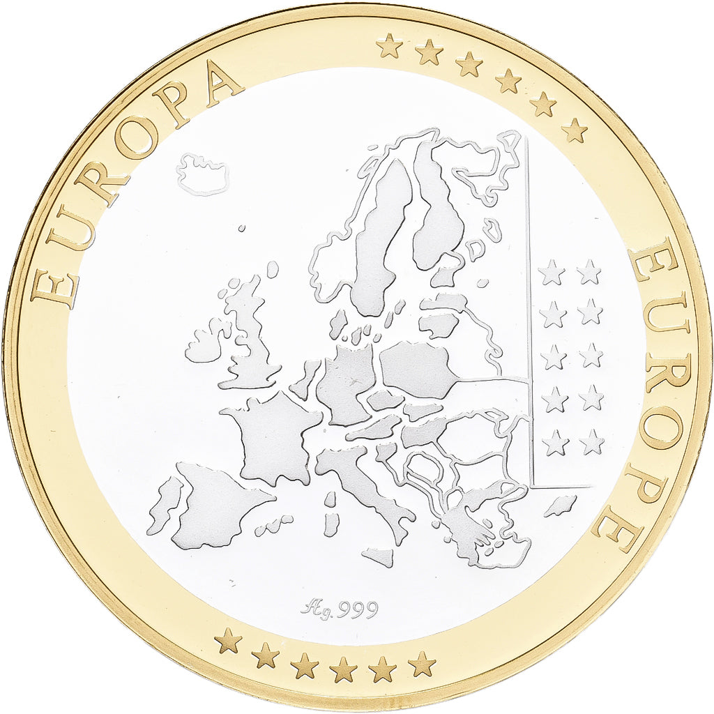 France, Medal, Europe, République Française, Silver, MS(64)