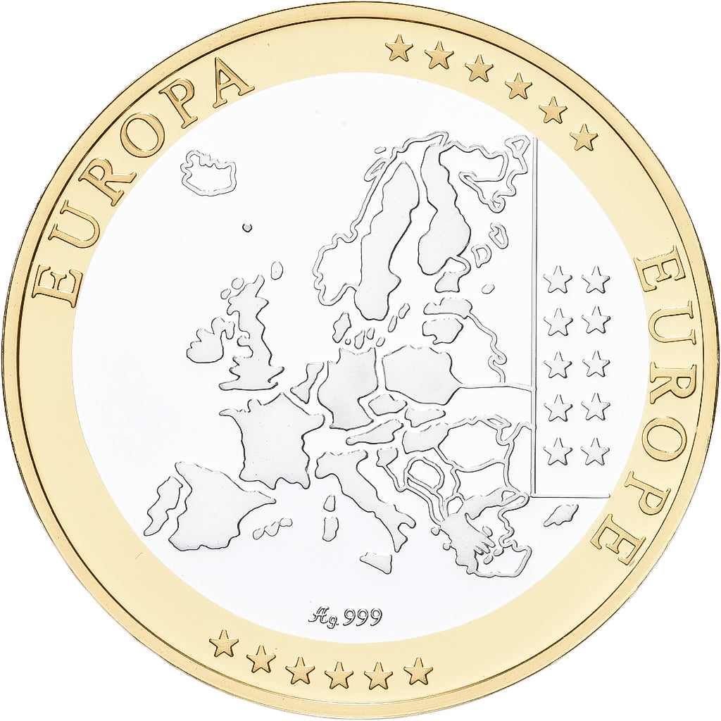 France, Medal, Europa, Slovenija, Silver, Proof, MS(64)