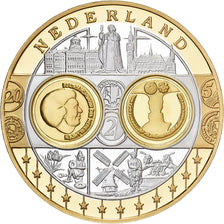 France, Medal, Europa, Nederland, Silver, Proof, MS(64)