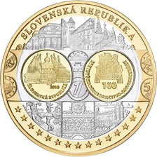 Eslováquia, medalha, L'Europe, Prata, FDC, MS64