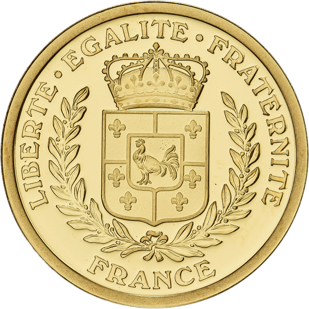 França, medalha, Charles de Gaulle, 50eme anniversaire du Nouveau Franc, 2010