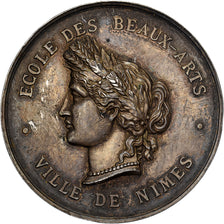 Frankreich, Medaille, Ecole des Beaux-Arts, Ville de Nîmes, Silber, Desaide