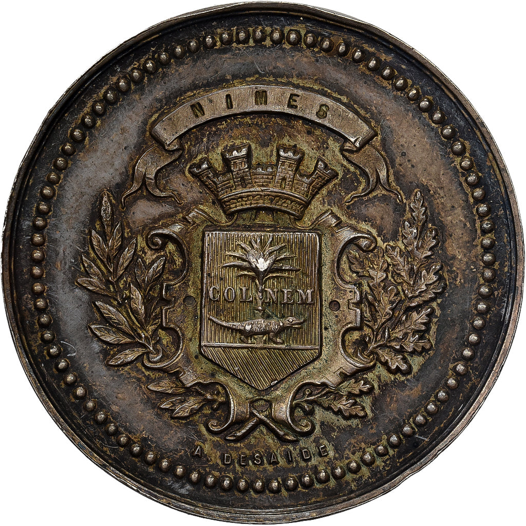 Frankreich, Medaille, Ecole des Beaux-Arts, Ville de Nîmes, Silber, Desaide