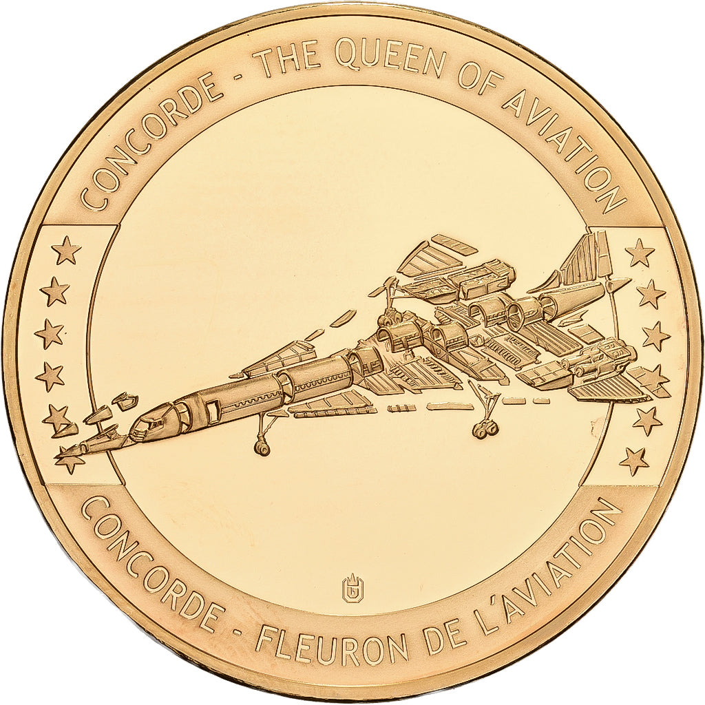 Francia, medalla, Concorde, La Légende, Copper Gilt, FDC