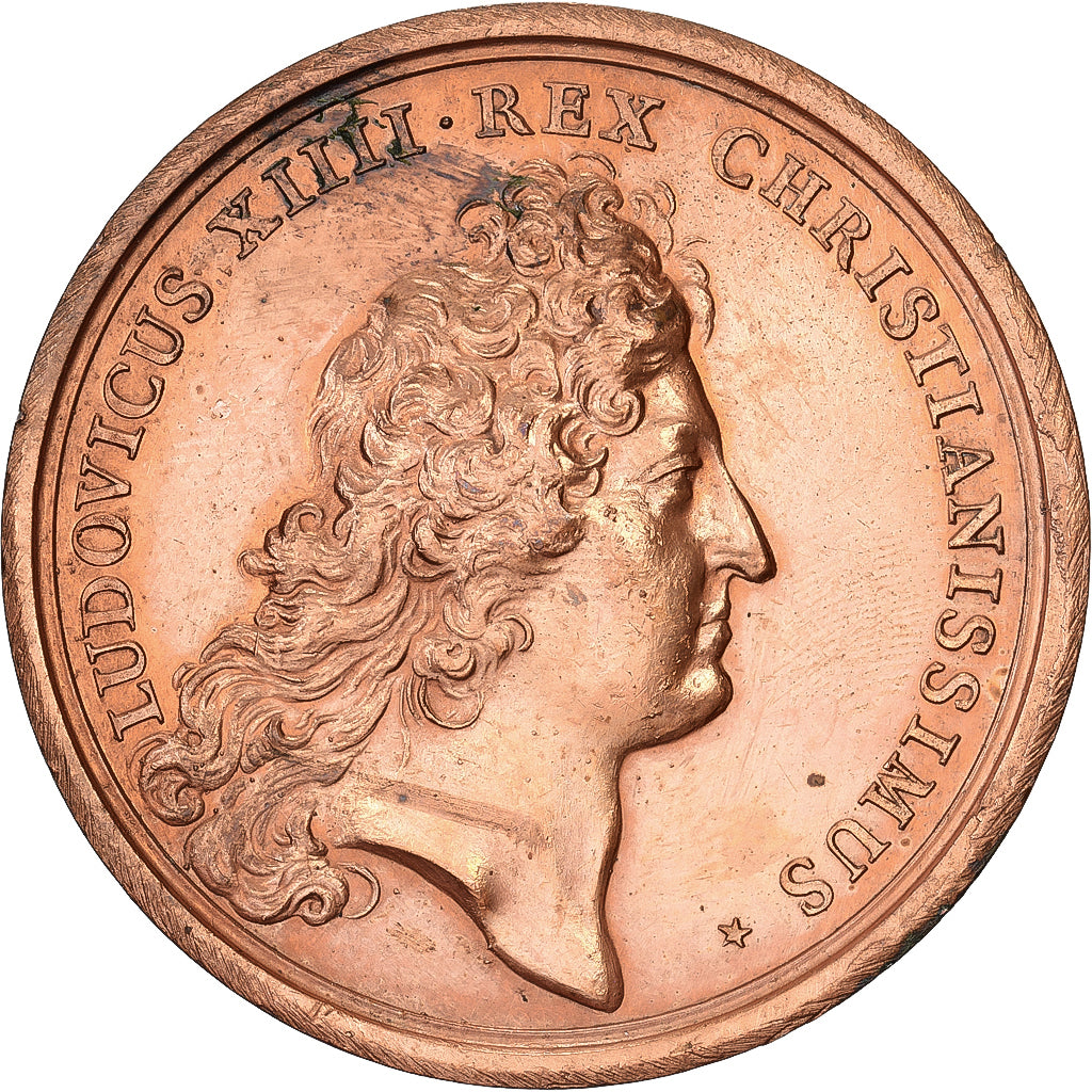 Francia, medalla, Louis XIV, La Paix du Nord, Saint-Germain, 1679, Bronce