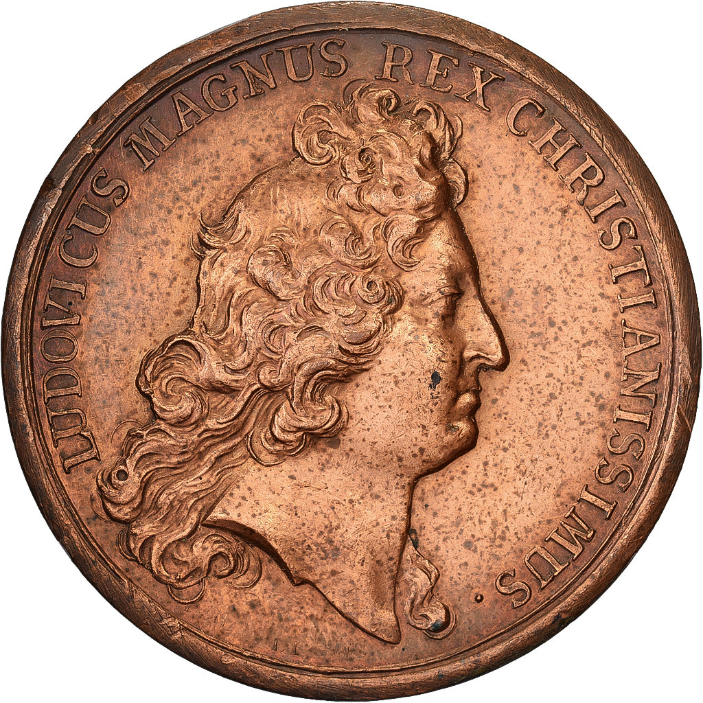 Frankreich, Medaille, Louis XIV, Levée du Second Siège de Charleroi, 1677