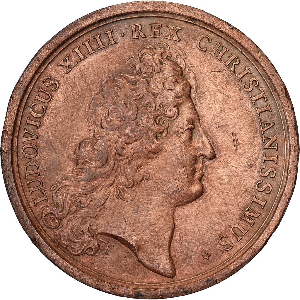 França, medalha, Louis XIV, Prise de Quarante Villes en Hollande, 1672, Bronze