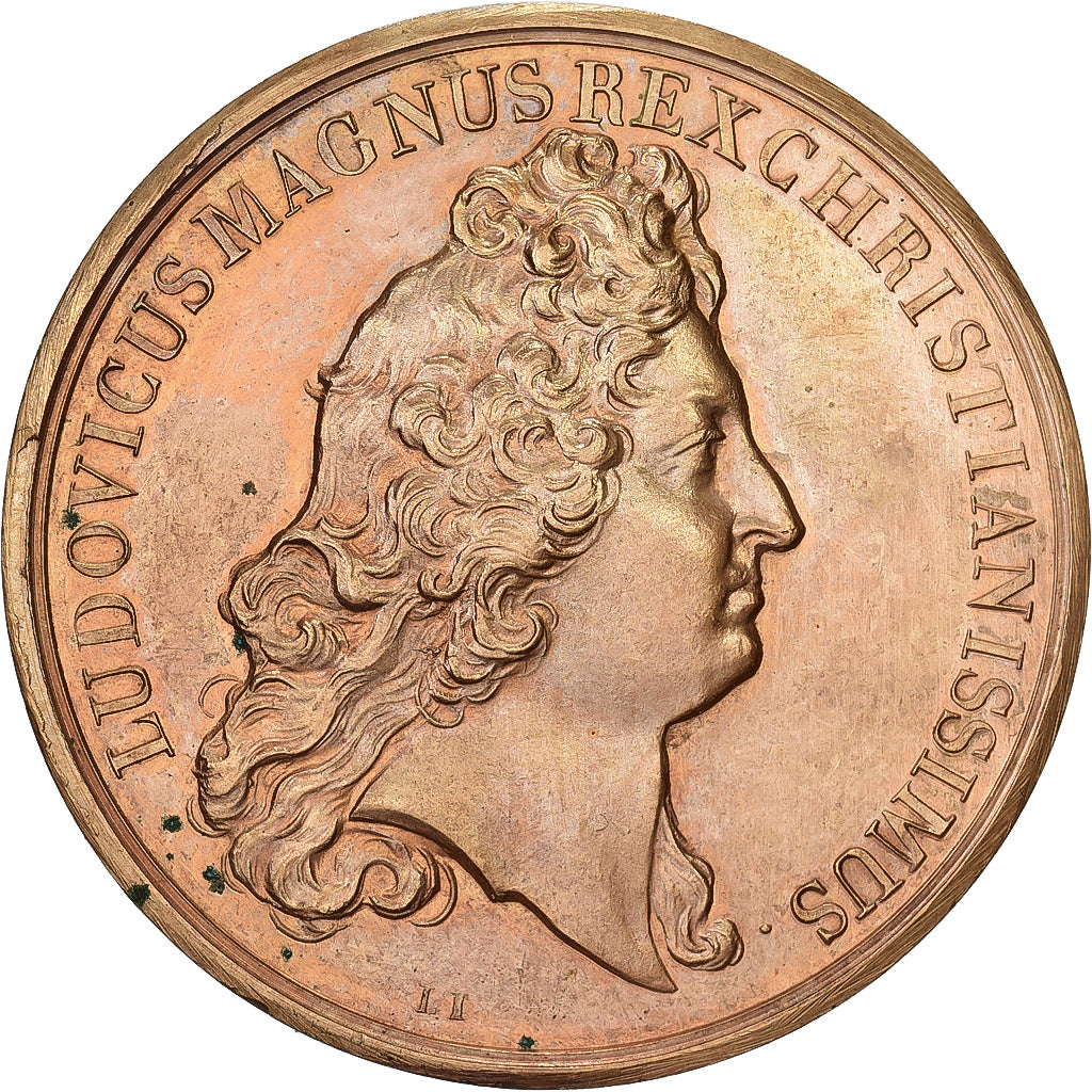 Francia, medalla, Louis XIV, Prise de Montmélian, 1691, Bronce, Mauger