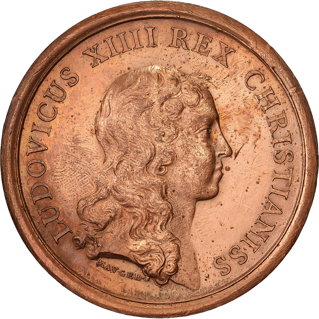 Francia, medaglia, Louis XIV, Prise de Montmédy, 1657, Bronzo, Mauger
