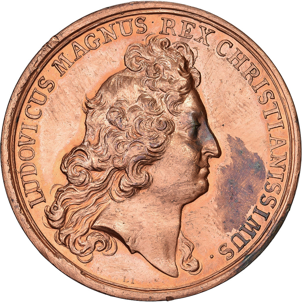 France, Medal, Louis XIV, Défaite de la Flotte anglaise près de Gibraltar