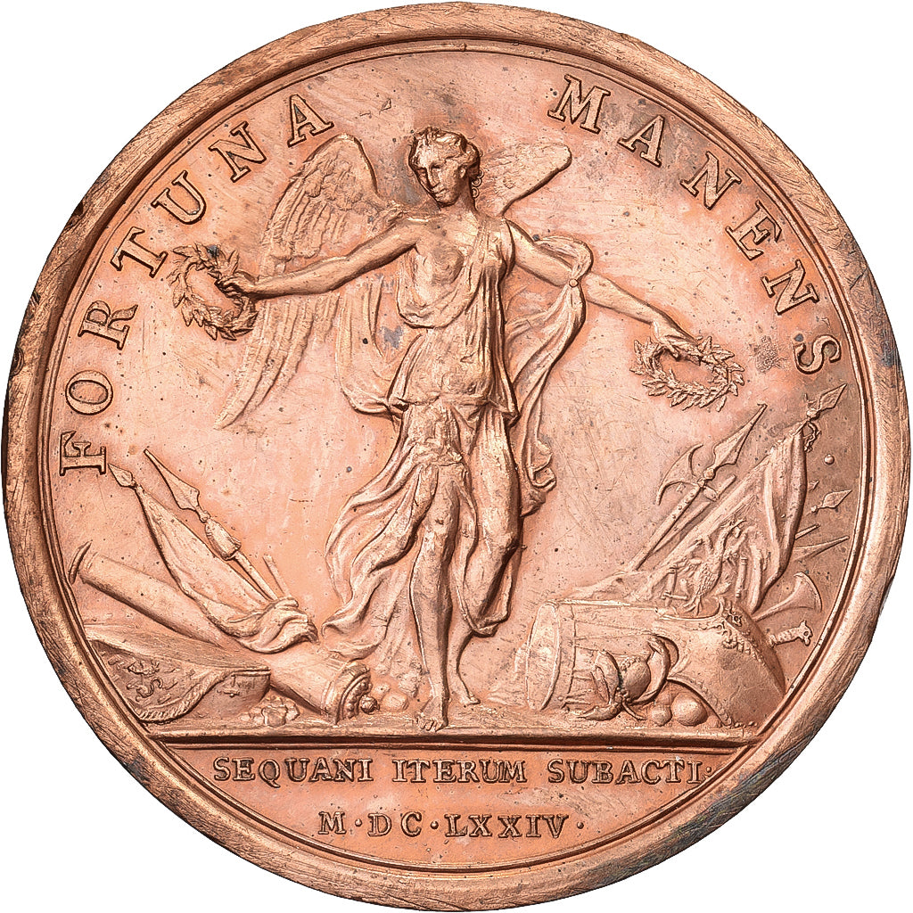 Francia, medaglia, Louis XIV, Seconde Conquête de la Franche-Comté, 1674