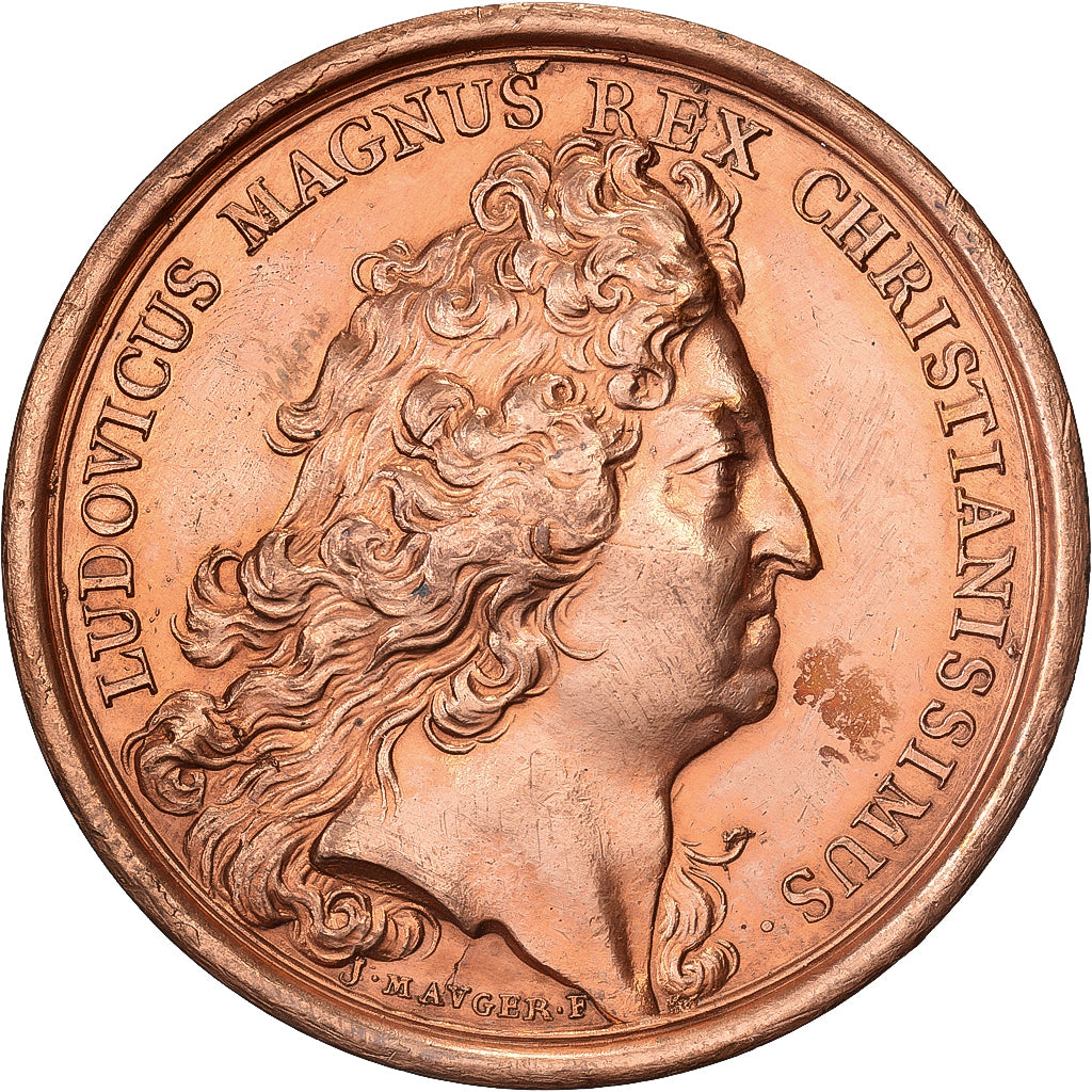 Frankreich, Medaille, Louis XIV, La Renonciation, 1713, Kupfer, Mauger