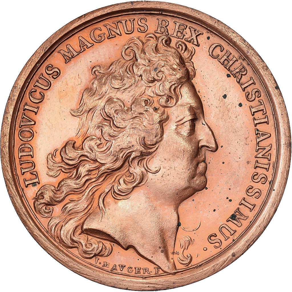 Francja, medal, Louis XIV, La France Pourvu de Blé, 1694, Miedź, Mauger