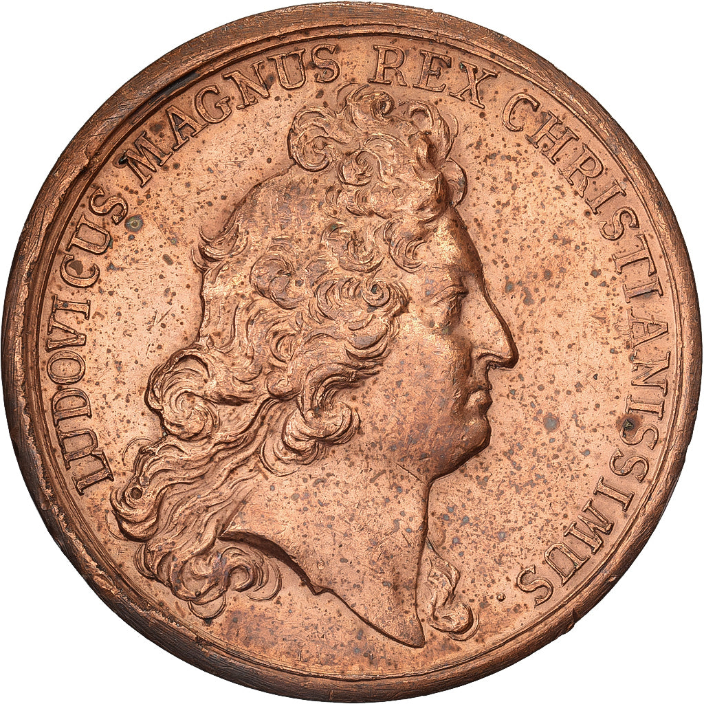 Frankreich, Medaille, Louis XIV, Trêve de Vingt Ans, 1684, Kupfer, Mauger