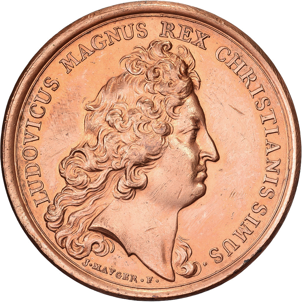 Frankreich, Medaille, Louis XIV, Prise de Courtrai et Dixmude, 1683, Kupfer