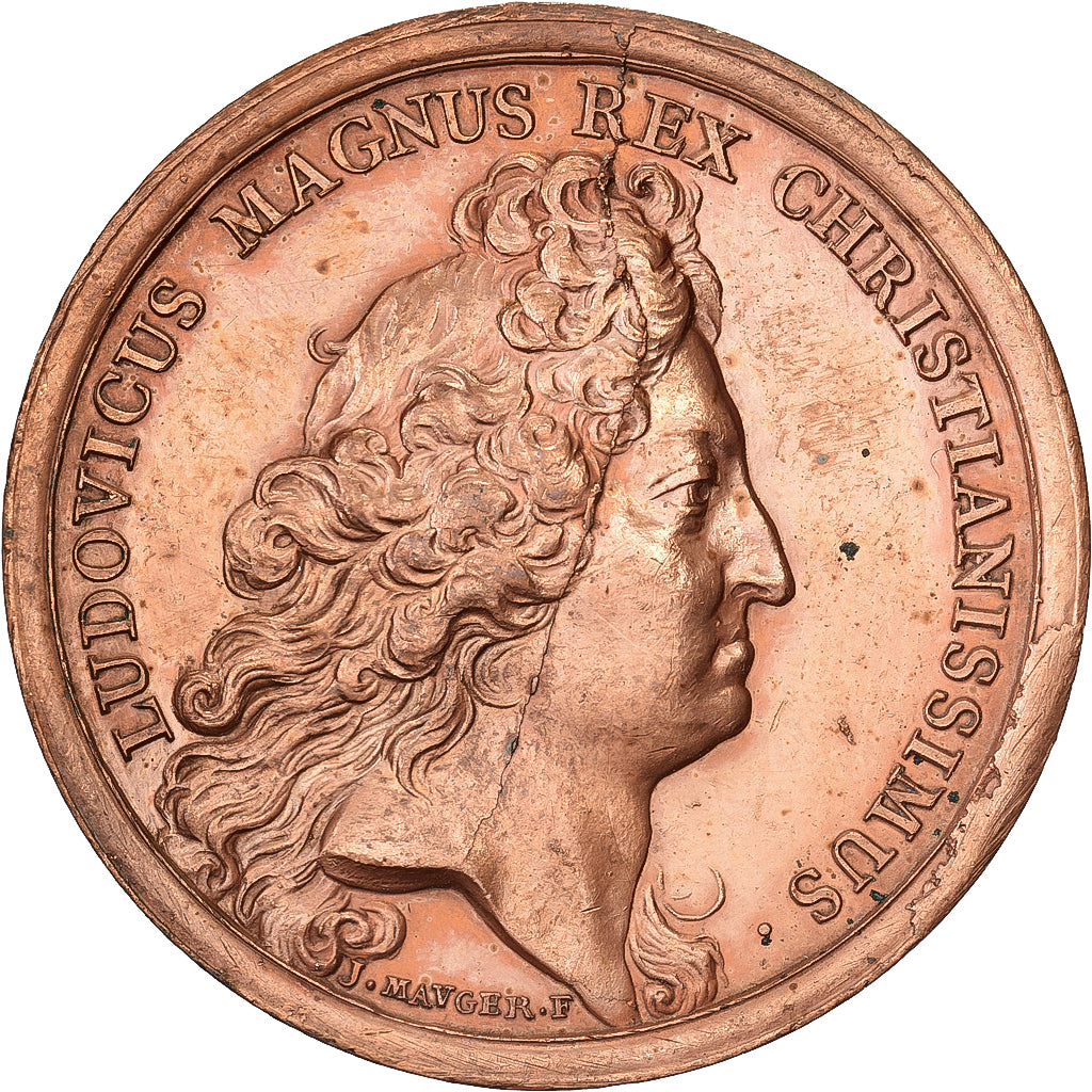 Frankreich, Medaille, Louis XIV, Prise de Verrua, 1705, Kupfer, Mauger