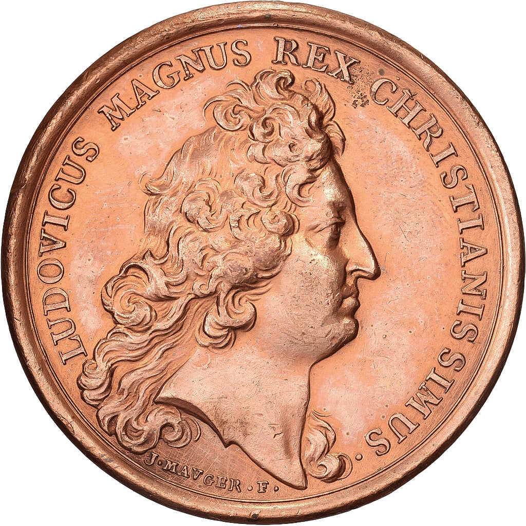 Frankreich, Medaille, Louis XIV, Paix de Nimègue, 1678, Kupfer, Mauger