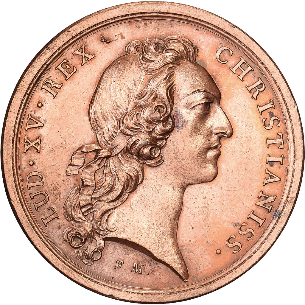 Frankreich, Medaille, Victoires Françaises en Flandre, 1745, Kupfer