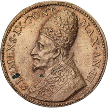 Vatican, Medal, Clément IX - Restauration du pont Saint-Ange, 1669, Copper