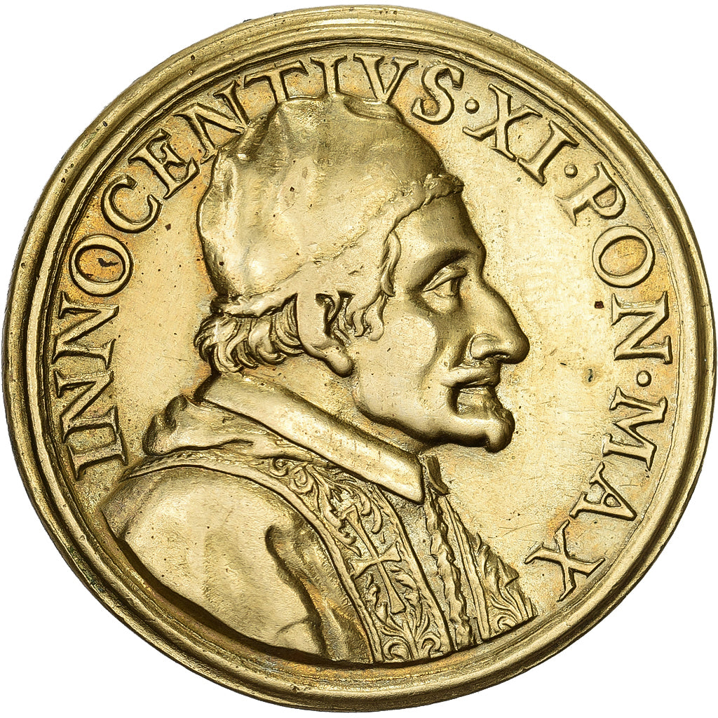 CIUDAD DEL VATICANO, medalla, Innocent XI, Benedetto Odescalchi, 1685, Bronce