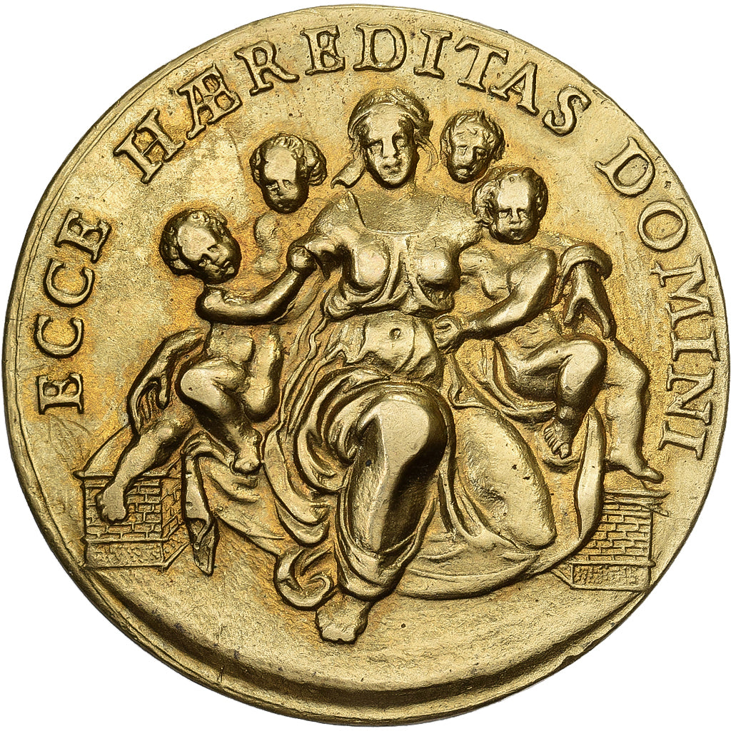 CIUDAD DEL VATICANO, medalla, Innocent XI, Benedetto Odescalchi, 1685, Bronce