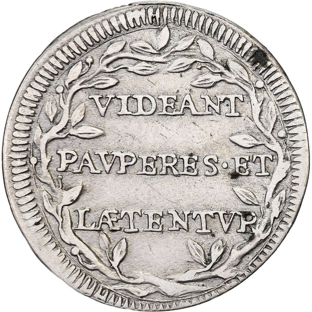 Italian States, PAPAL STATES, Clement XI, Grosso, Rome, Silver, EF(40-45)
