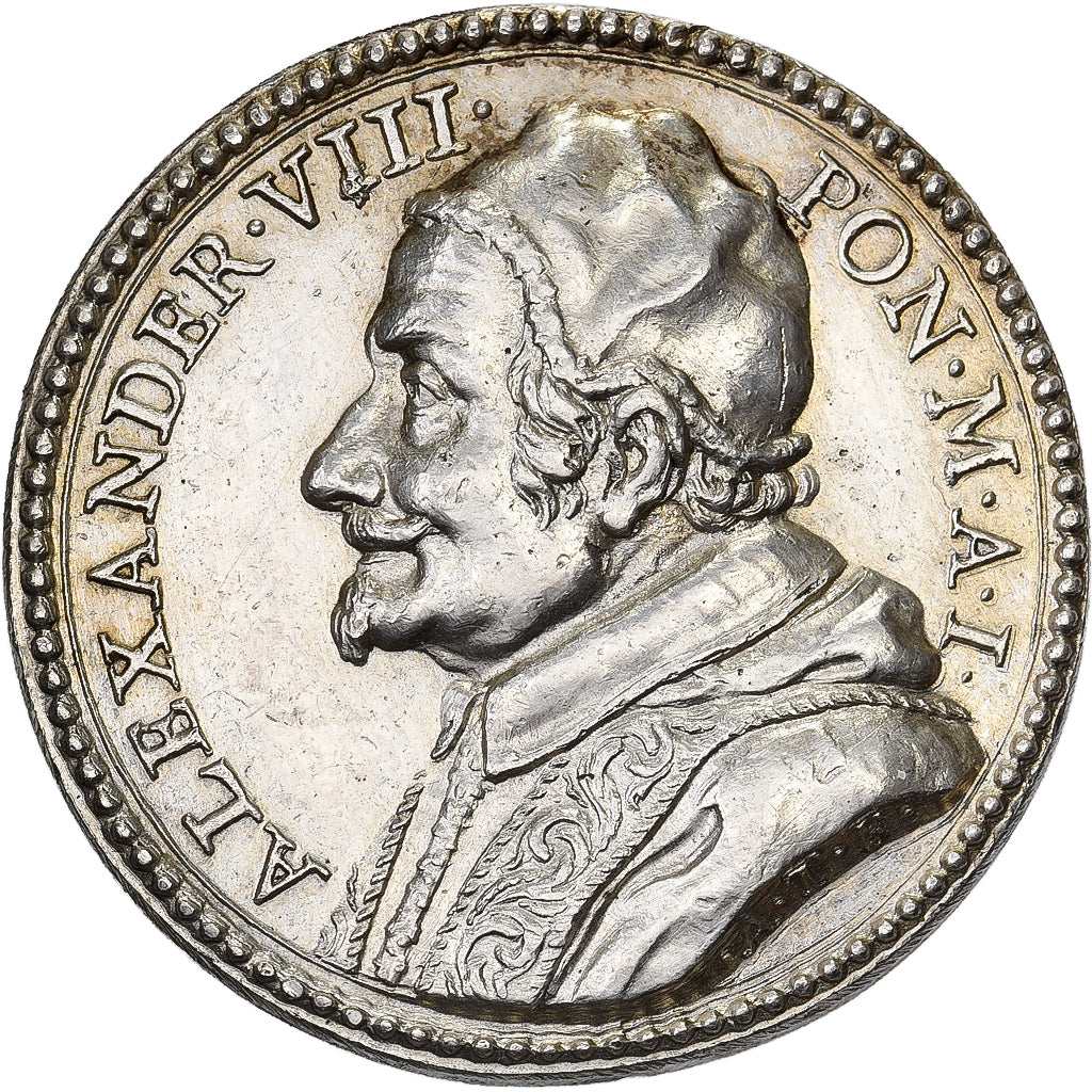 PAŃSTWO WATYKAŃSKIE, medal, Alexandre VIII, Protection du Saint Esprit, 1689