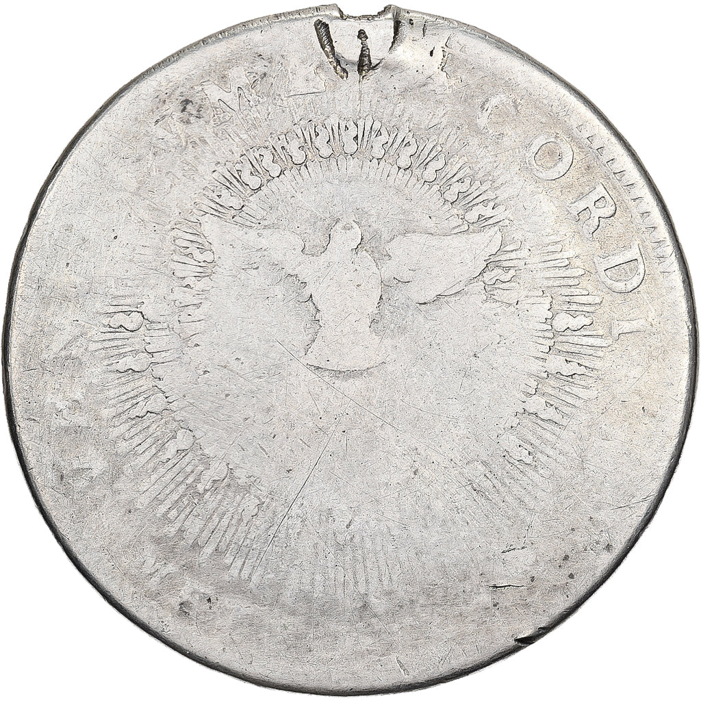Italian States, PAPAL STATES, Sede Vacante, 1/2 Scudo, 1774, Rome, Silver
