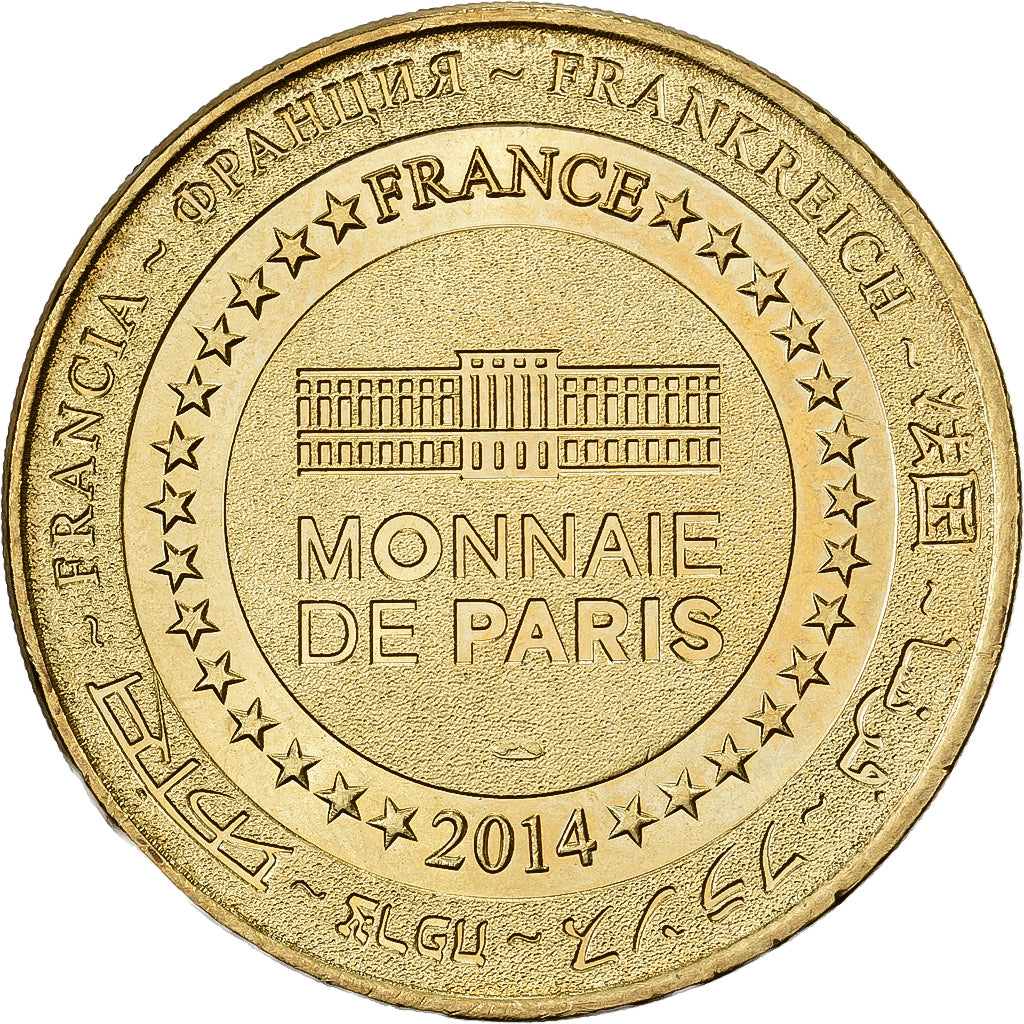 Francja, Token, 86/ Futuroscope - Lapins Crétins - Indien, 2014, Miedzionikiel