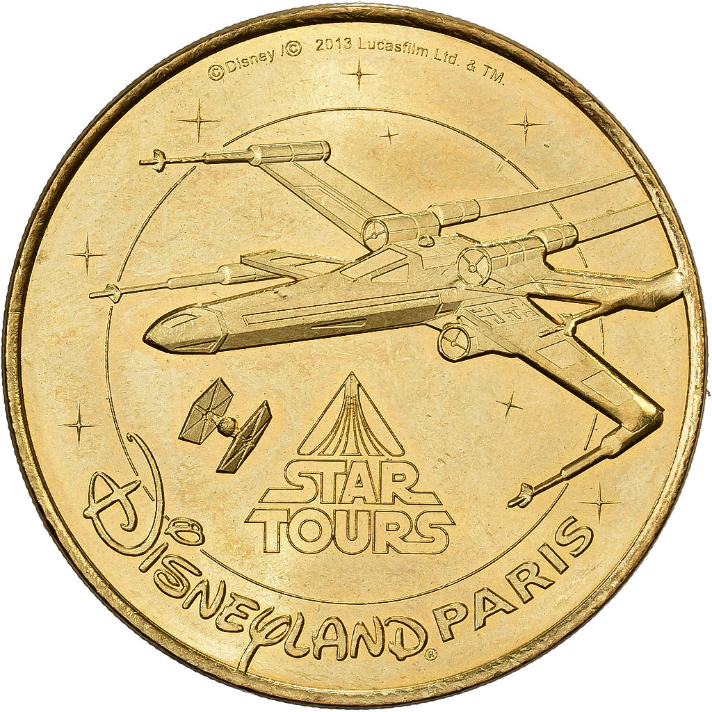 France, Token, Disneyland n° 34 - Star Tours X-Wing, 2014, Copper-nickel