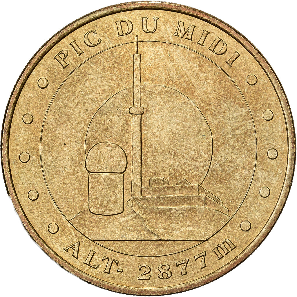 France, Token, La Mongie - Pic du Midi n°1, 2003, Copper-nickel Aluminium, MDP