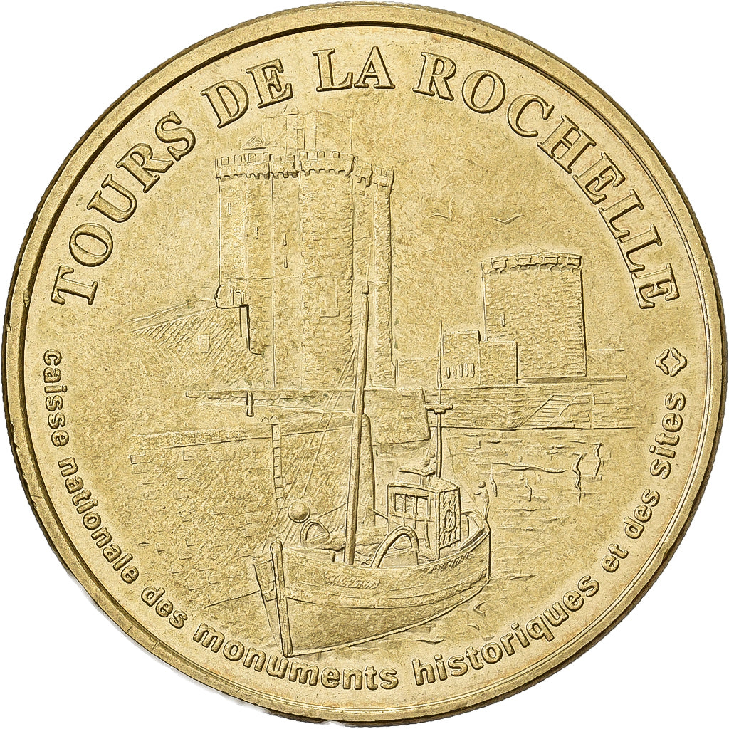 Francia, ficha, La Rochelle - tours n°2, 1998, Rame-nichel-alluminio, MDP, BB