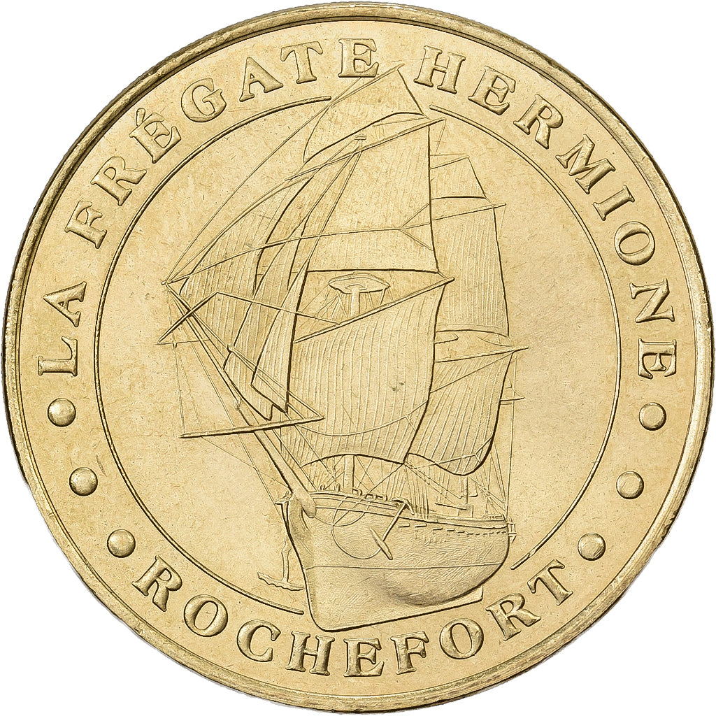 Frankreich, betaalpenning, Rochefort - la frégate l'Hermione, 2005