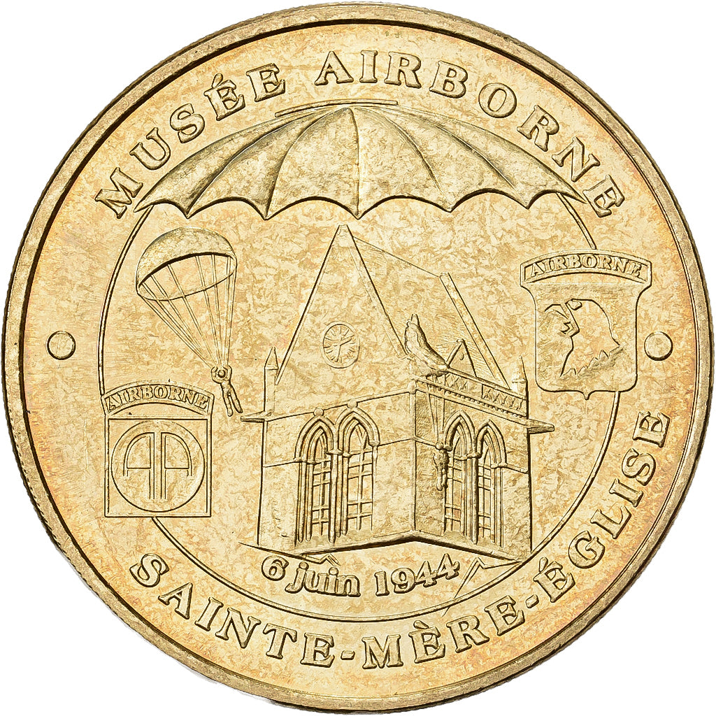 Francja, Token, Sainte-Mère-l'Eglise - Musée Airborne, 2011, Miedzionikiel