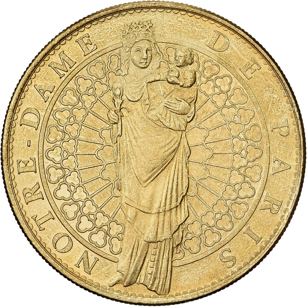 Francja, Token, Paris - Cathédrale notre Dame - Vierge à l'Enfant, 2005