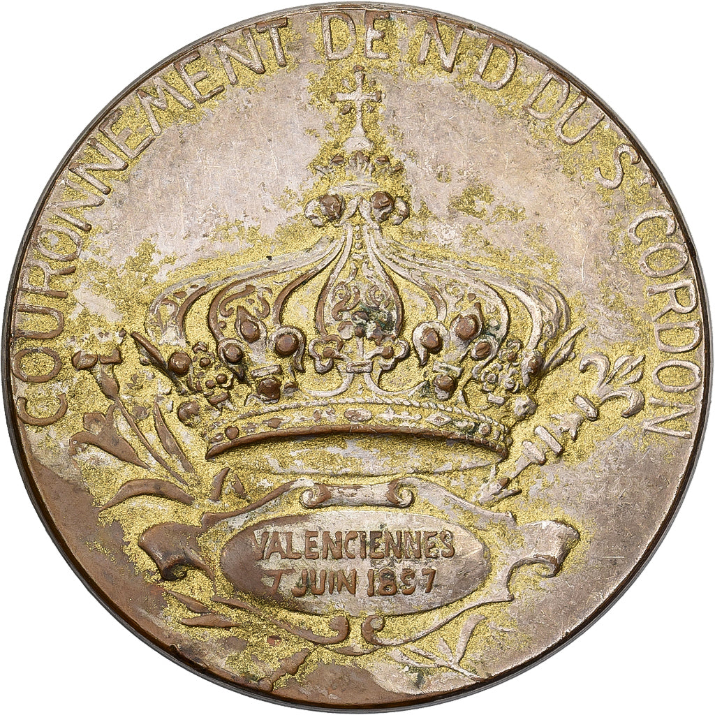 Frankreich, Medaille, Couronnement de Notre Dame du Saint Cordon, Valenciennes
