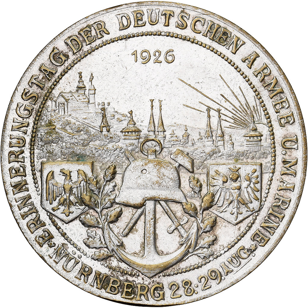 Alemanha, medalha, Prinze Rupprecht von Bayern, 1926, Bronze Prateado, EF(40-45)
